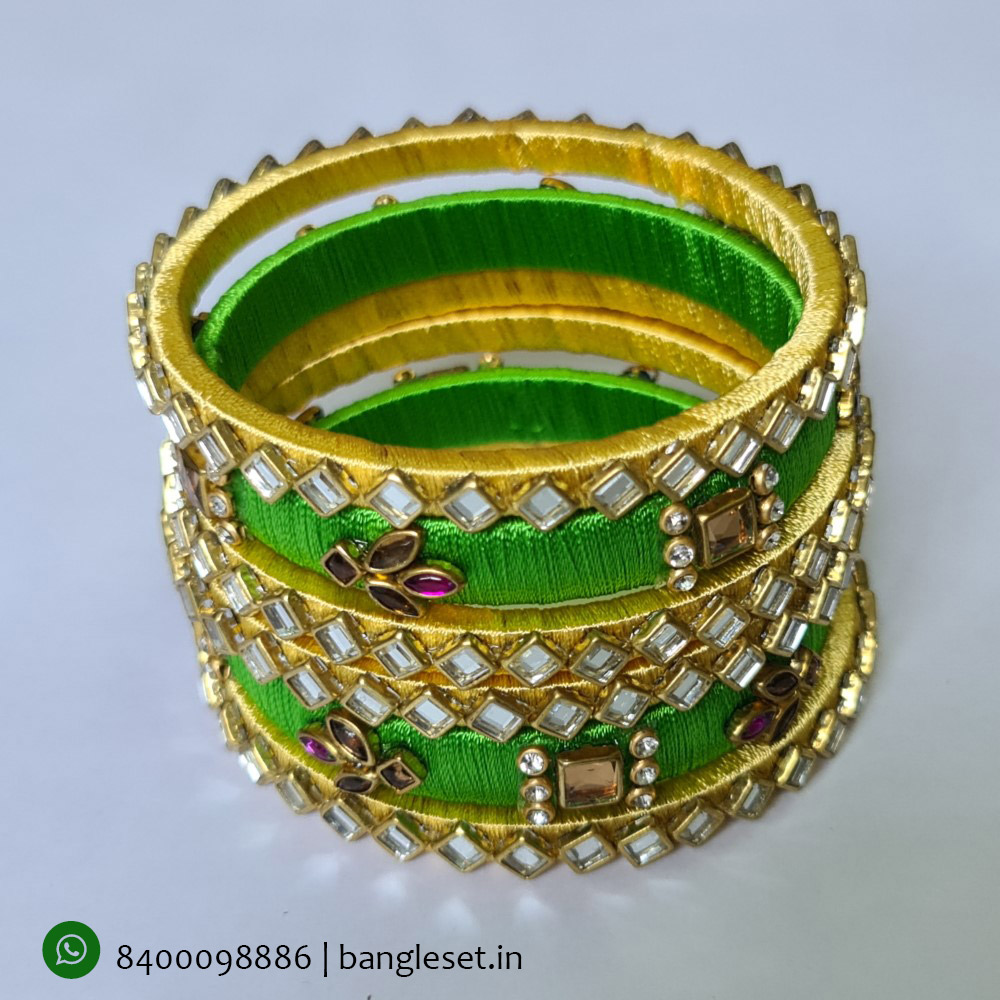 Silk Thread Bangles No. B153 bangleset.in